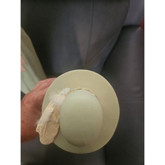 Vintage Native American Navajo Man Woman Southwest Couple Handpainted Sittre - Picture 6 of 16